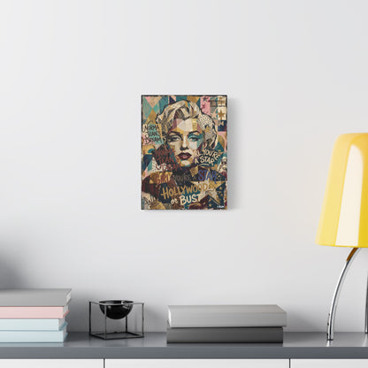 Hollywood Star Portrait Matte Canvas Wall Art, Stretched 1.25"