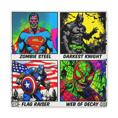 Superhero Pop Canvas Wall Art Print