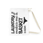 Laundry Bag - "Laundry Makes Me a Basket Case" Canvas Drawstring Hamper for Dorms & Apartments