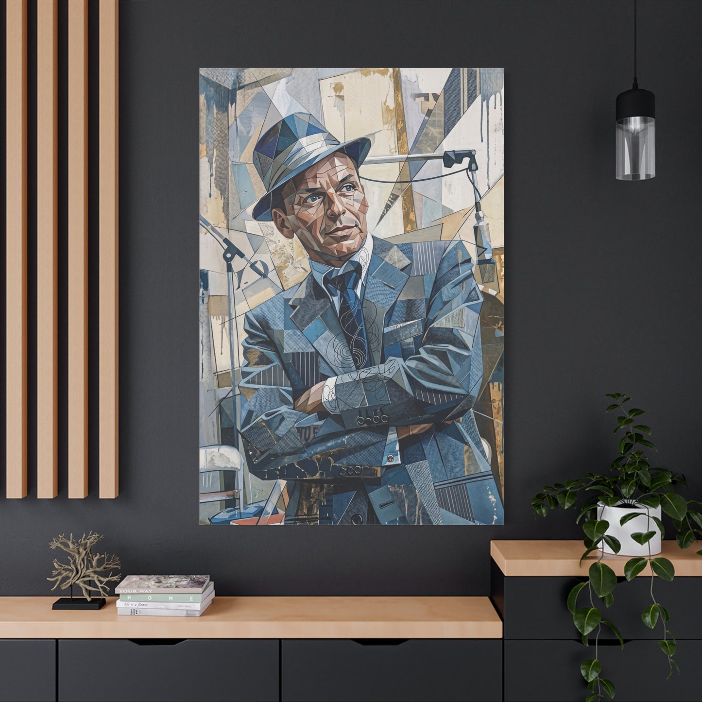 G.O.A.T Basketball Portrait Matte Canvas Wall Art, Stretched 1.25"