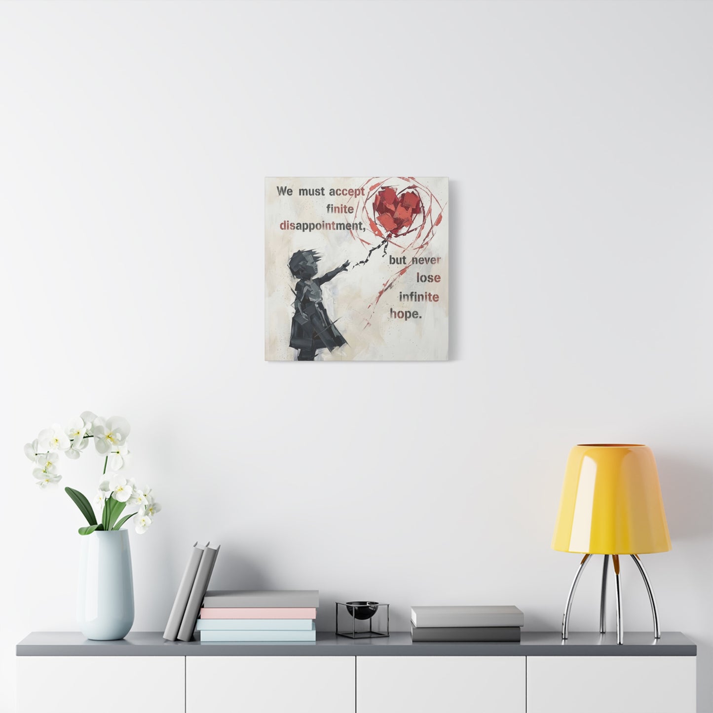 Hope Abstract Canvas Wall Art Print — Matte Stretched Canvas