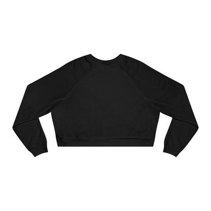 Cropped Pullover — "Wine Is Cheaper Than Therapy" Women’s Crop Sweatshirt