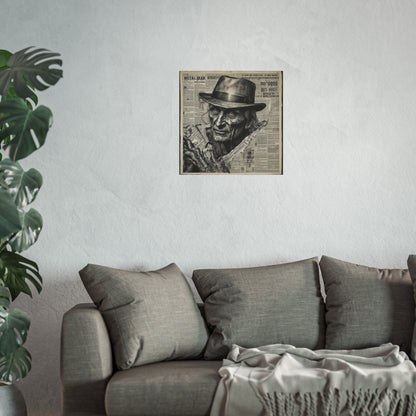 Freddy Krueger Vintage Newspaper Portrait Poster Print