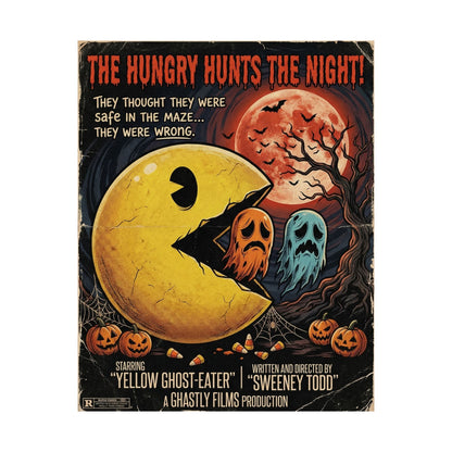 'The Hungry Hunts the Night' Satin Art Print