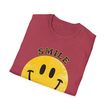 Wine Smile T-Shirt — "Smile I Found Wine" Retro Smiley Tee