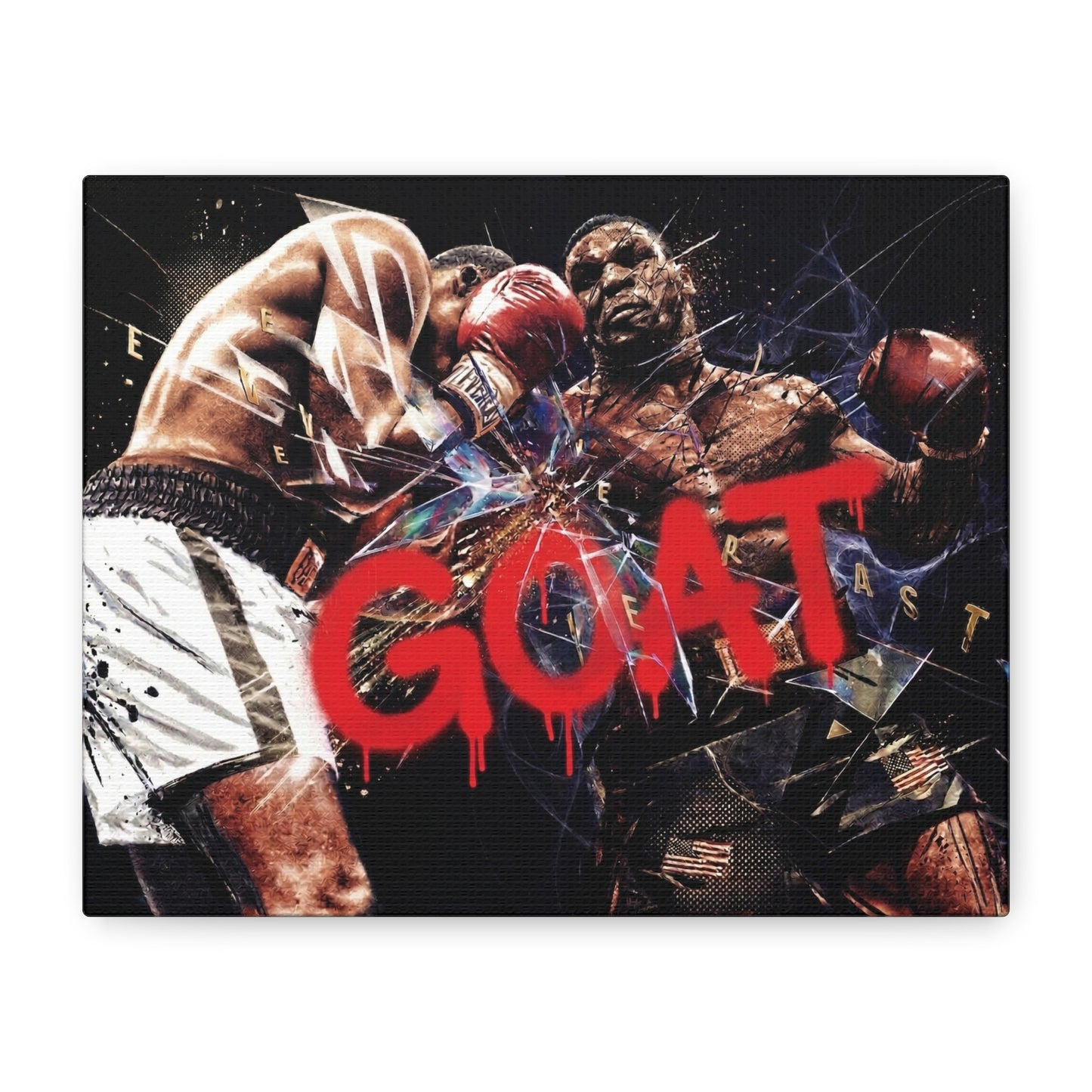 G.O.A.T. Boxer Canvas Wall Art Print