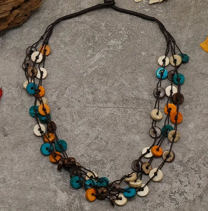 Wood Bohemian Necklace