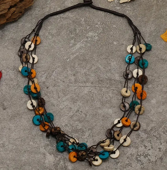 Wood Bohemian Necklace
