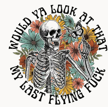 Last Flying Fuck Tee — Bold Graphic Statement T-Shirt