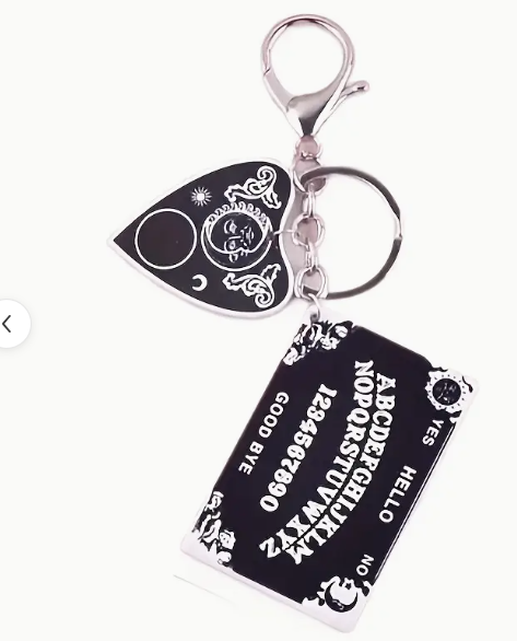 Ouija Board with Planchette Keychain