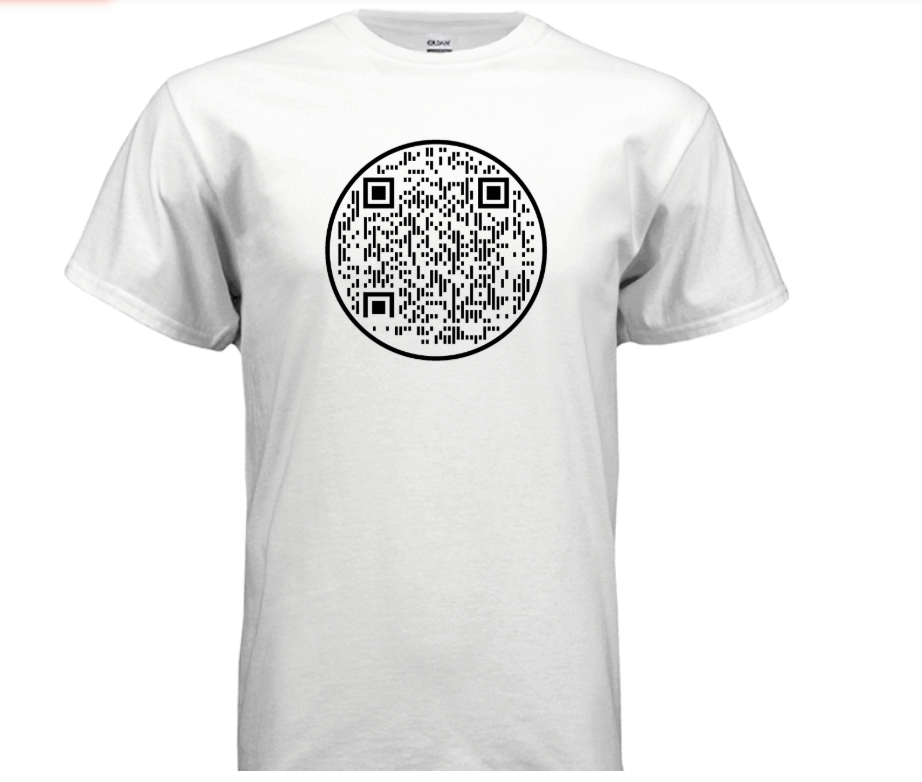 QR Code Circle T‑Shirt — Scannable Tech Graphic Tee