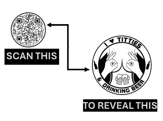 QR Code Circle T‑Shirt — Scannable Tech Graphic Tee