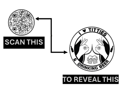 QR Code Circle T‑Shirt — Scannable Tech Graphic Tee